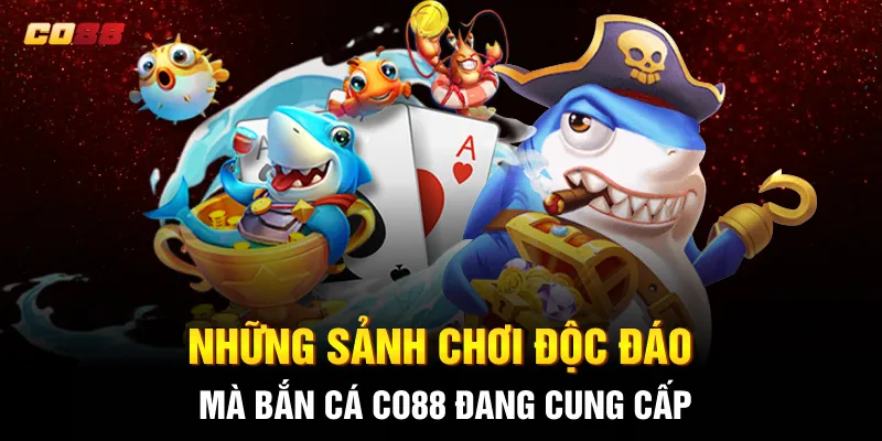 Những sảnh chơi độc đáo mà bắn cá CO88 đang cung cấp